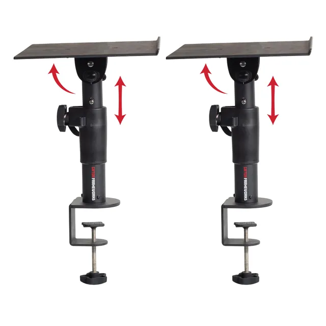Gator Frameworks Desktop-Klemmständer Monitor 2er-Set