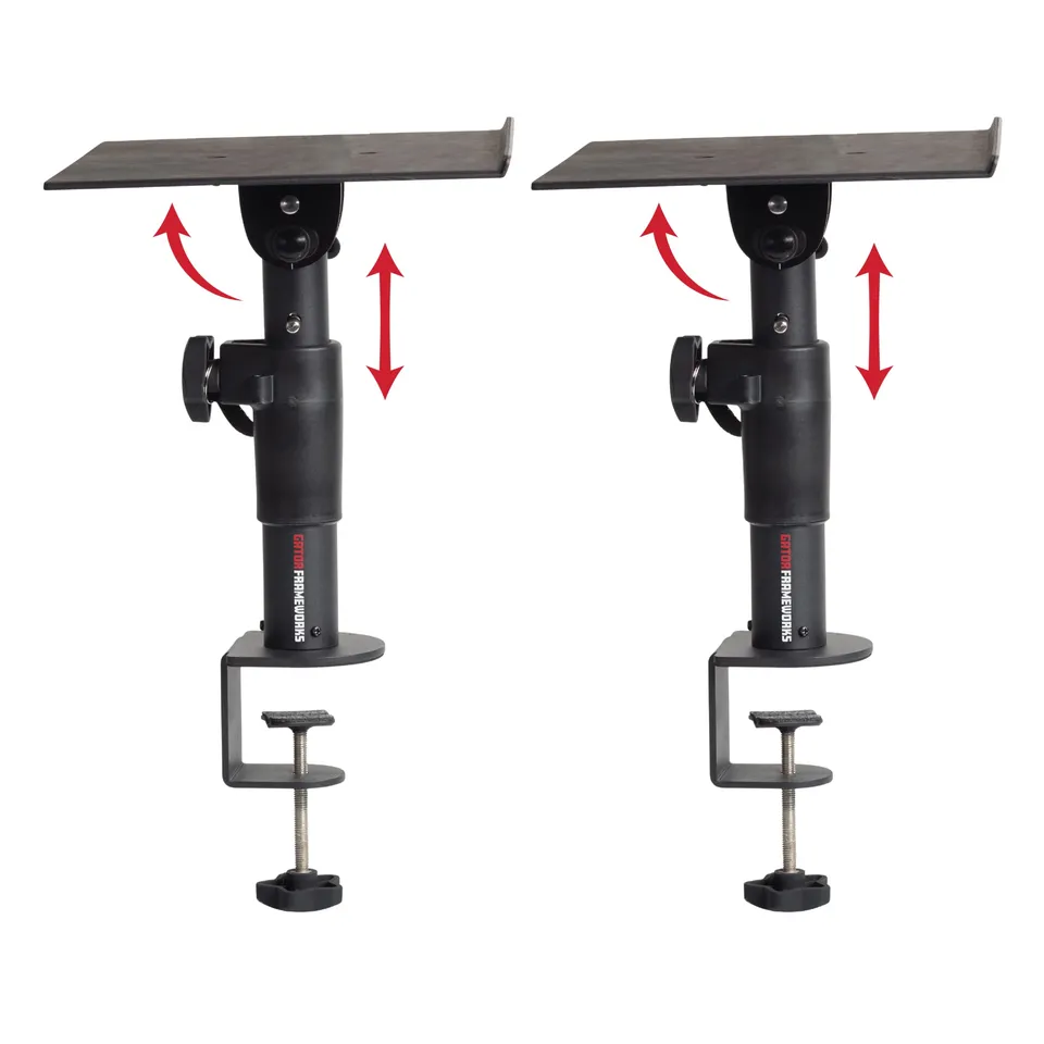 Gator Frameworks Desktop-Klemmständer Monitor 2er-Set