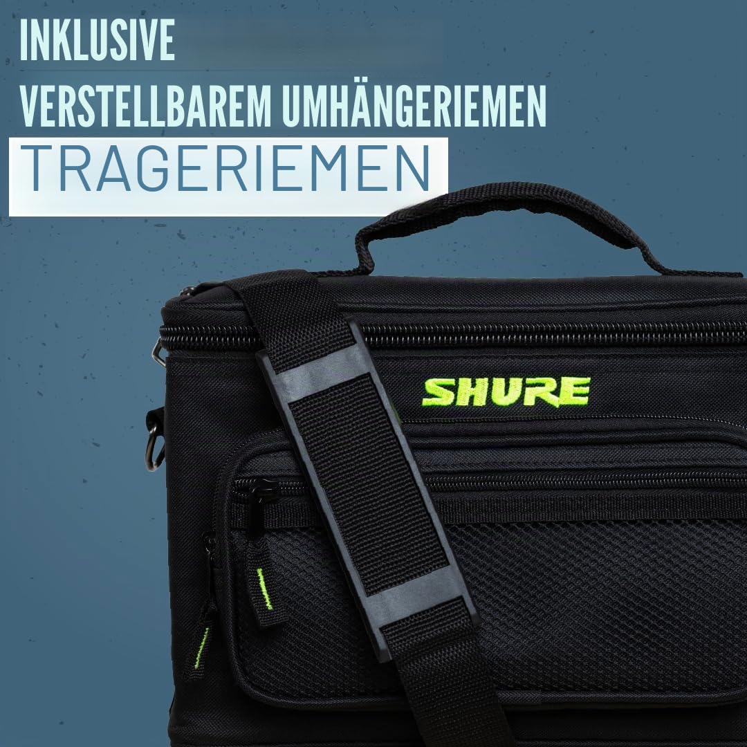 Shure by Gator SH-MICBAG04 Mikrofontasche 4 Mikrofone