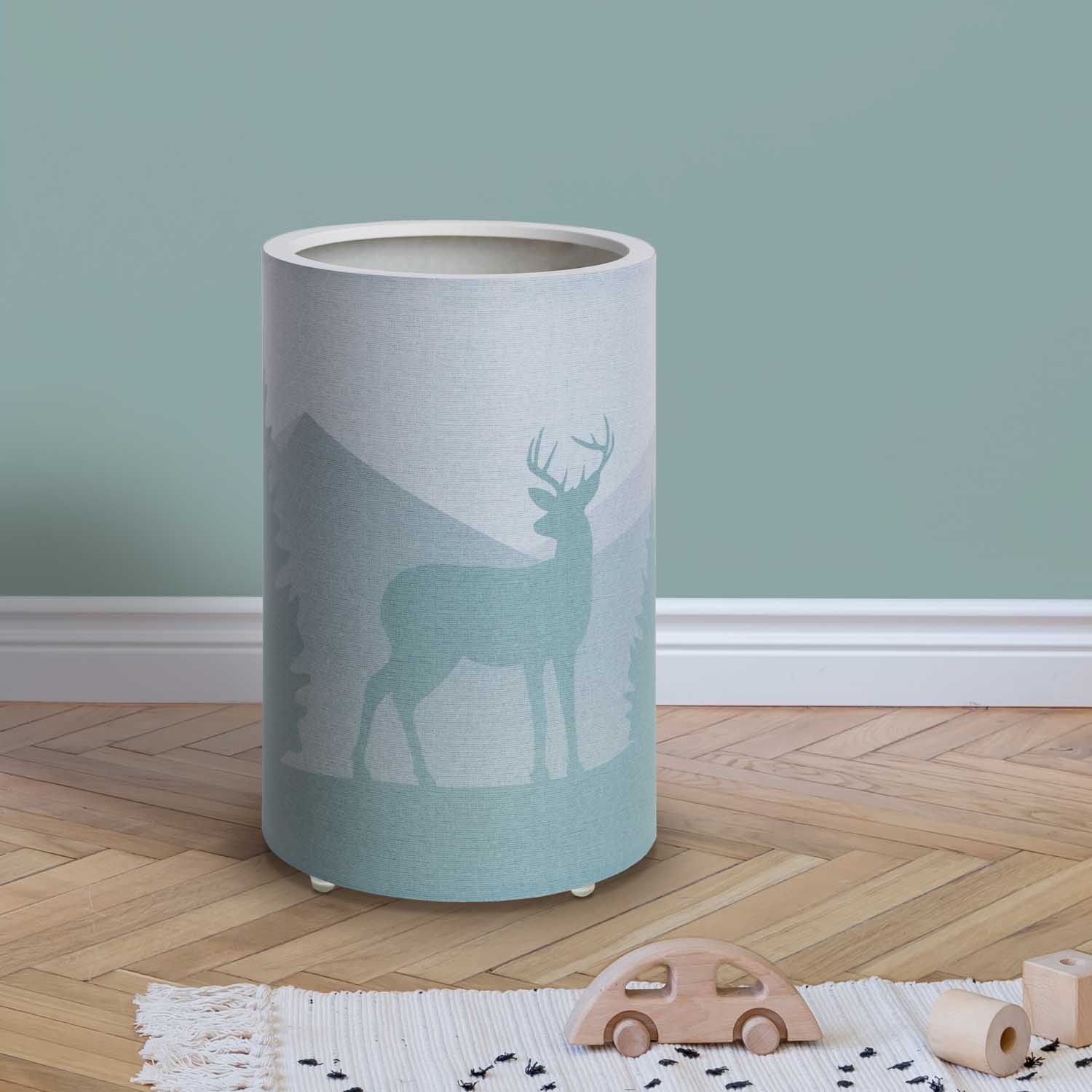 Elobra Scandi Wald Tischleuchte Mintgrün 25cm