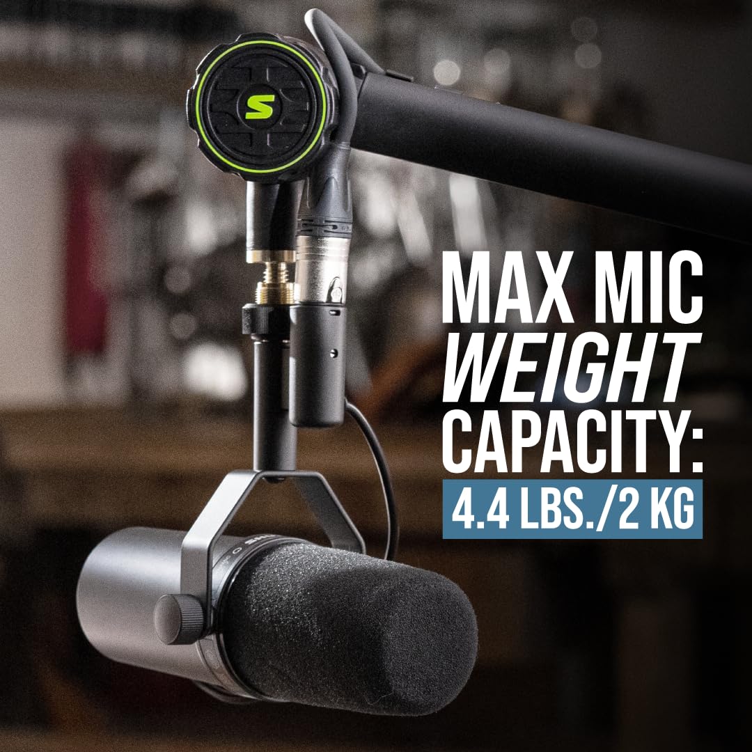 Shure by Gator Deluxe Mikrofonarm Podcast schwarz
