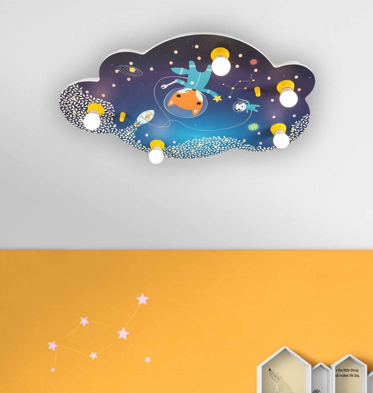 Elobra Little Astronauts Space Mission Deckenleuchte Wolke