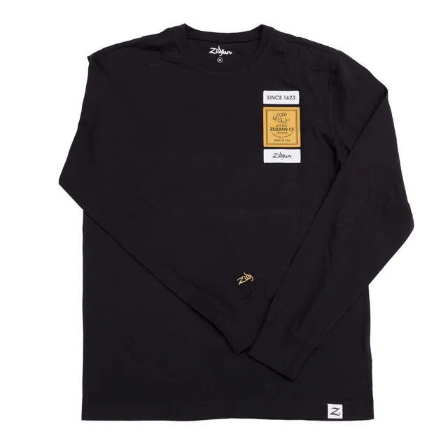 Zildjian Long Sleeve Black Tee Langarmshirt Schwarz Baumwolle