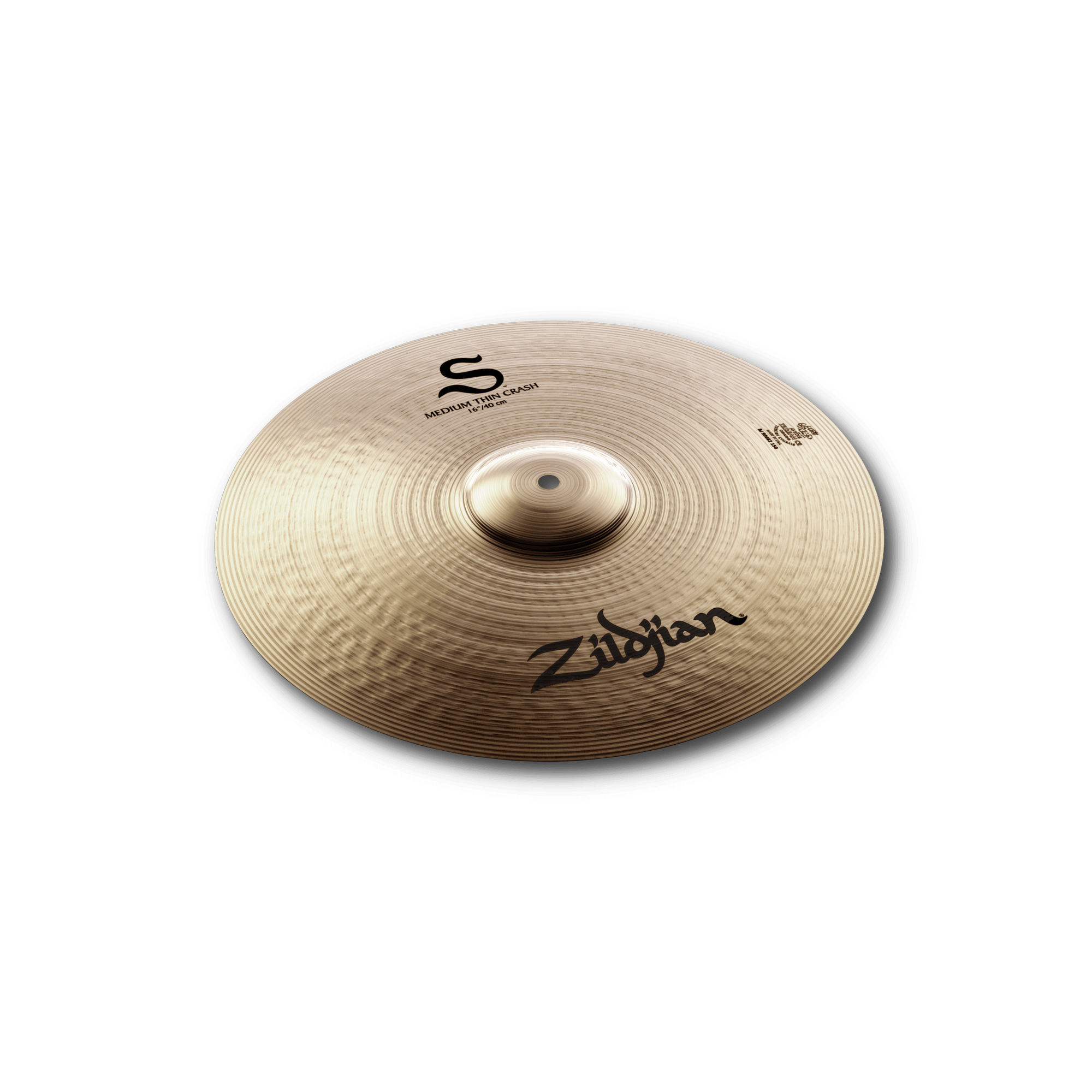 Zildjian S Medium Thin Crash Becken 16 Zoll hell
