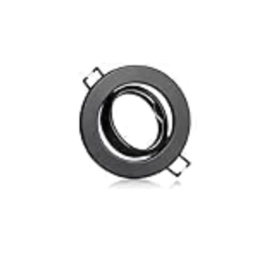 Alusso Recessed Ceiling Light GU10 Einbaurahmen Schwarz schwenkbar