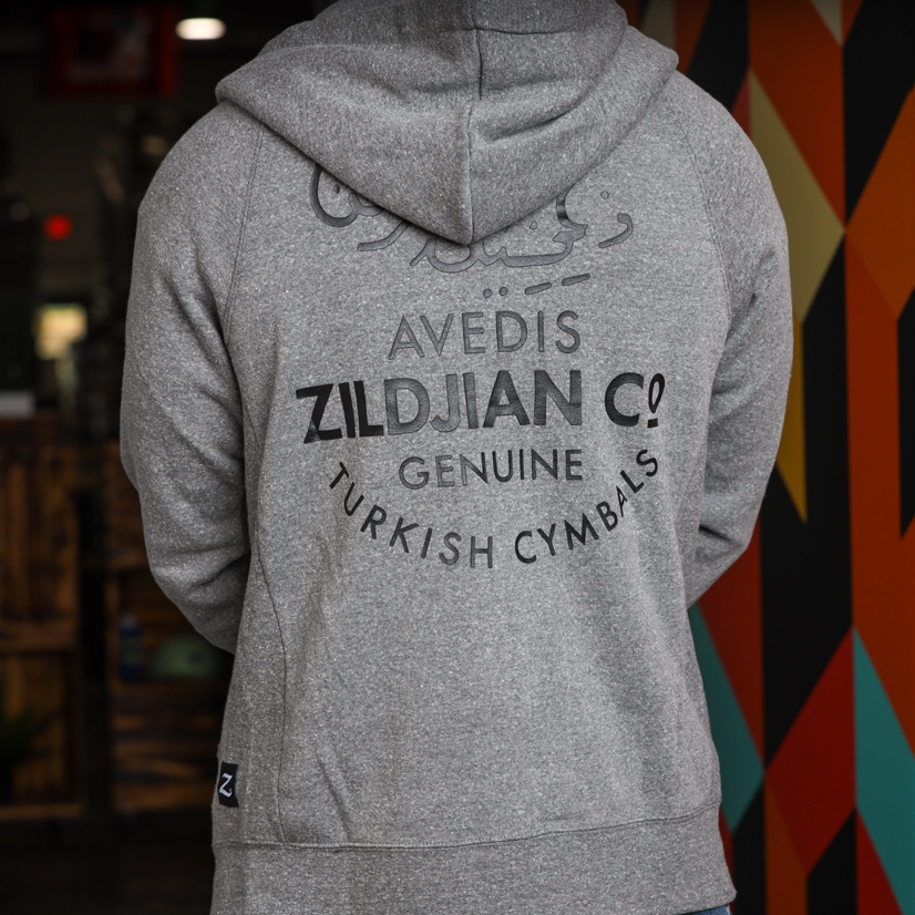 Zildjian Apparel Gray Zip Hoodie Kapuzenjacke grau Logo