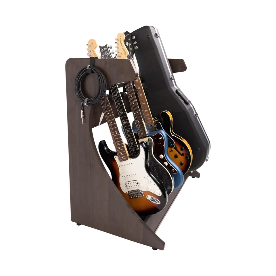 Gator Elite GFW-ELITEGTR5RK Gitarren-Rack 5fach Walnuss