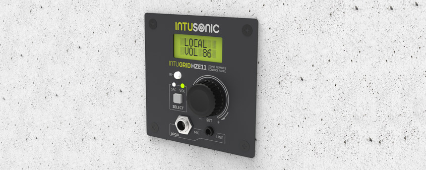 INTUSONIC INTUGRID HZE11 Wandpanel Zonensteuerung +IR