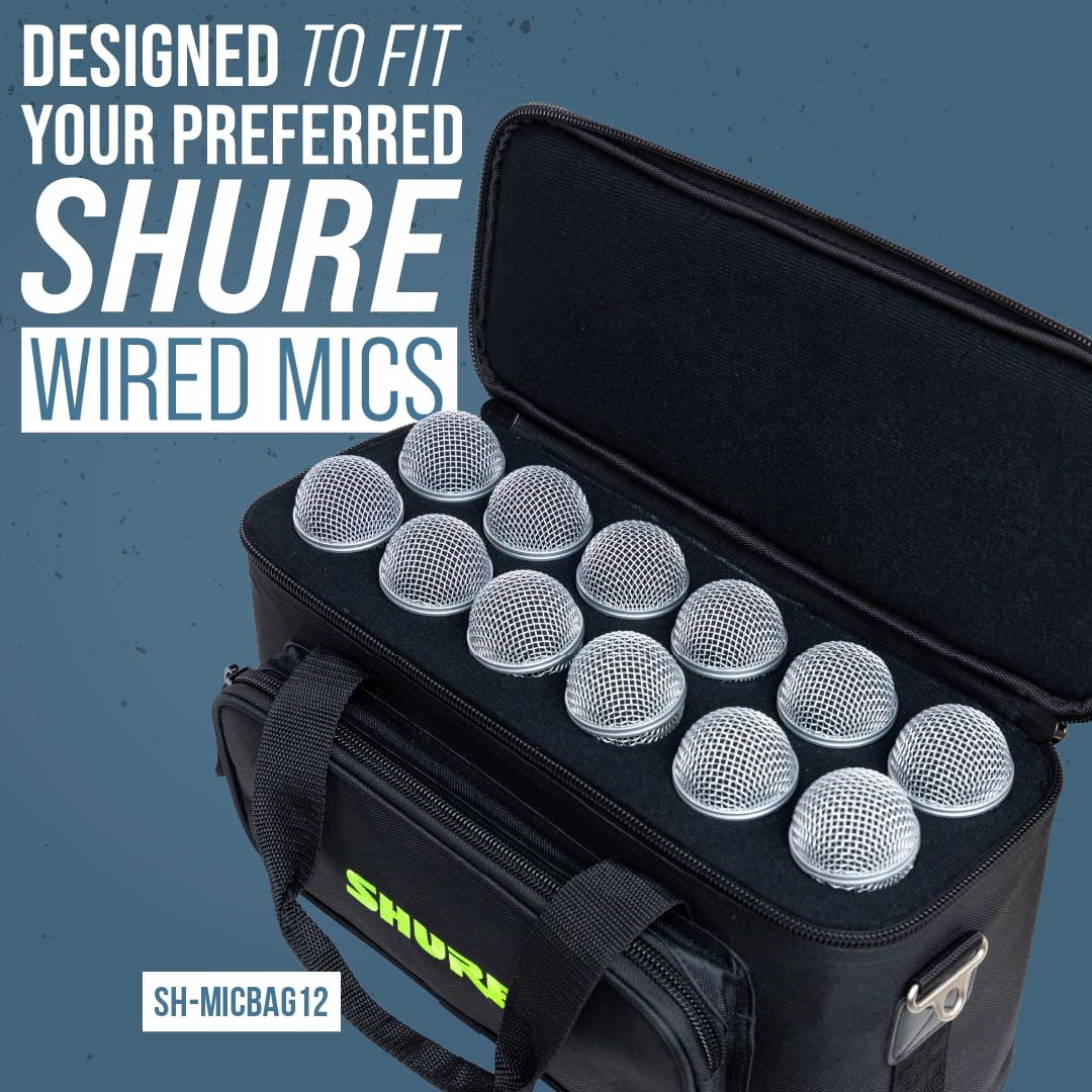 Shure by Gator SH-MICBAG04 Mikrofontasche 4 Mikrofone