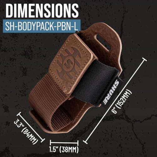 Shure by Gator SH-BODYPACK-PBN-L Taschensender-Tasche Braun Leder