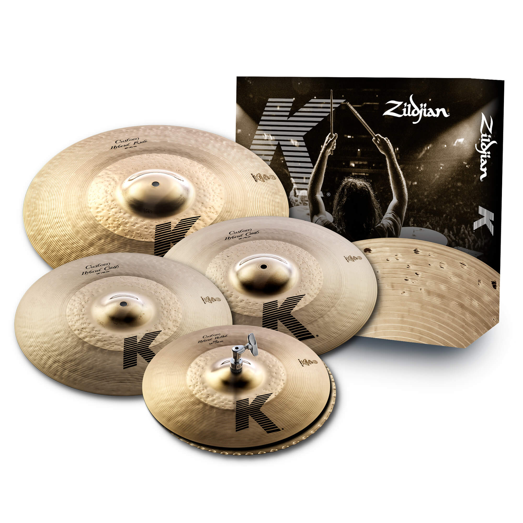 Zildjian K Custom Hybrid Becken Set 14-16-18-20 Profi