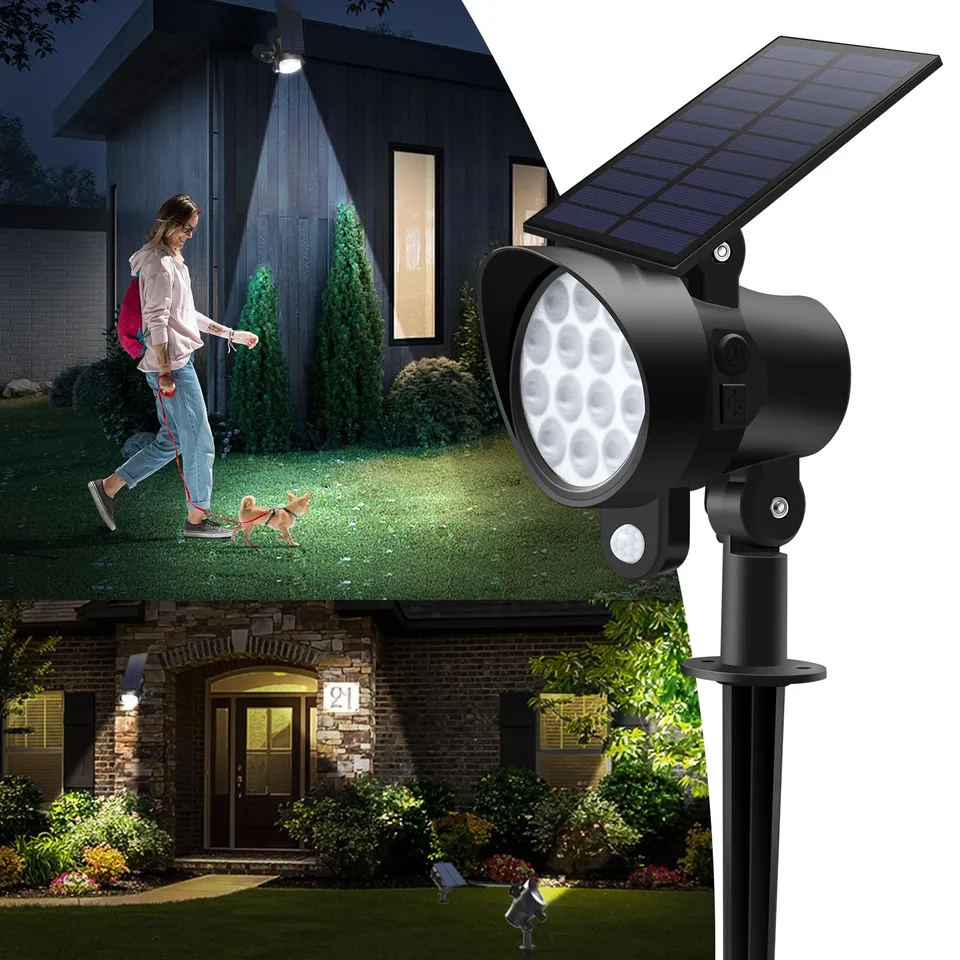 Alusso Solar Light Strahler 4er Set 3CCT mit Bewegungsmelder
