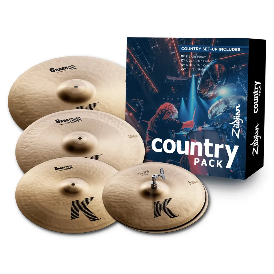 Zildjian K Country Becken-Set HiHat Crash Ride