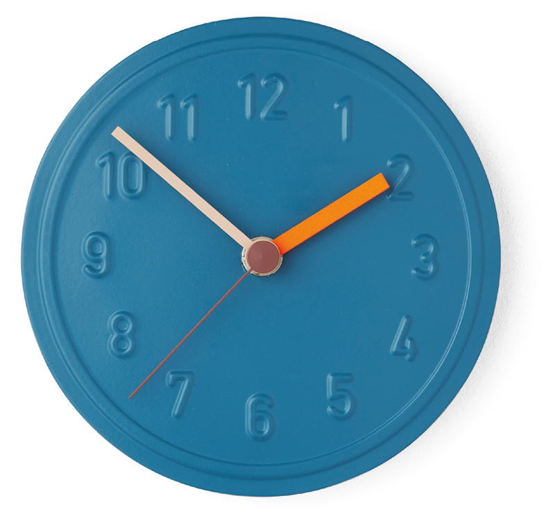 Richard Lampert ALU ALU Wanduhr Aluminium Quarzuhrwerk