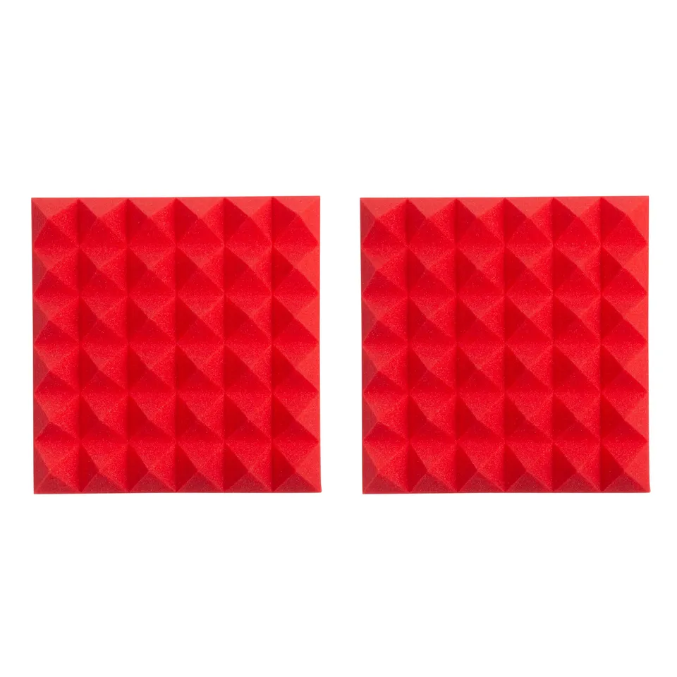 Gator Frameworks Akustikpanel 12x12 Pyramide Rot 2er