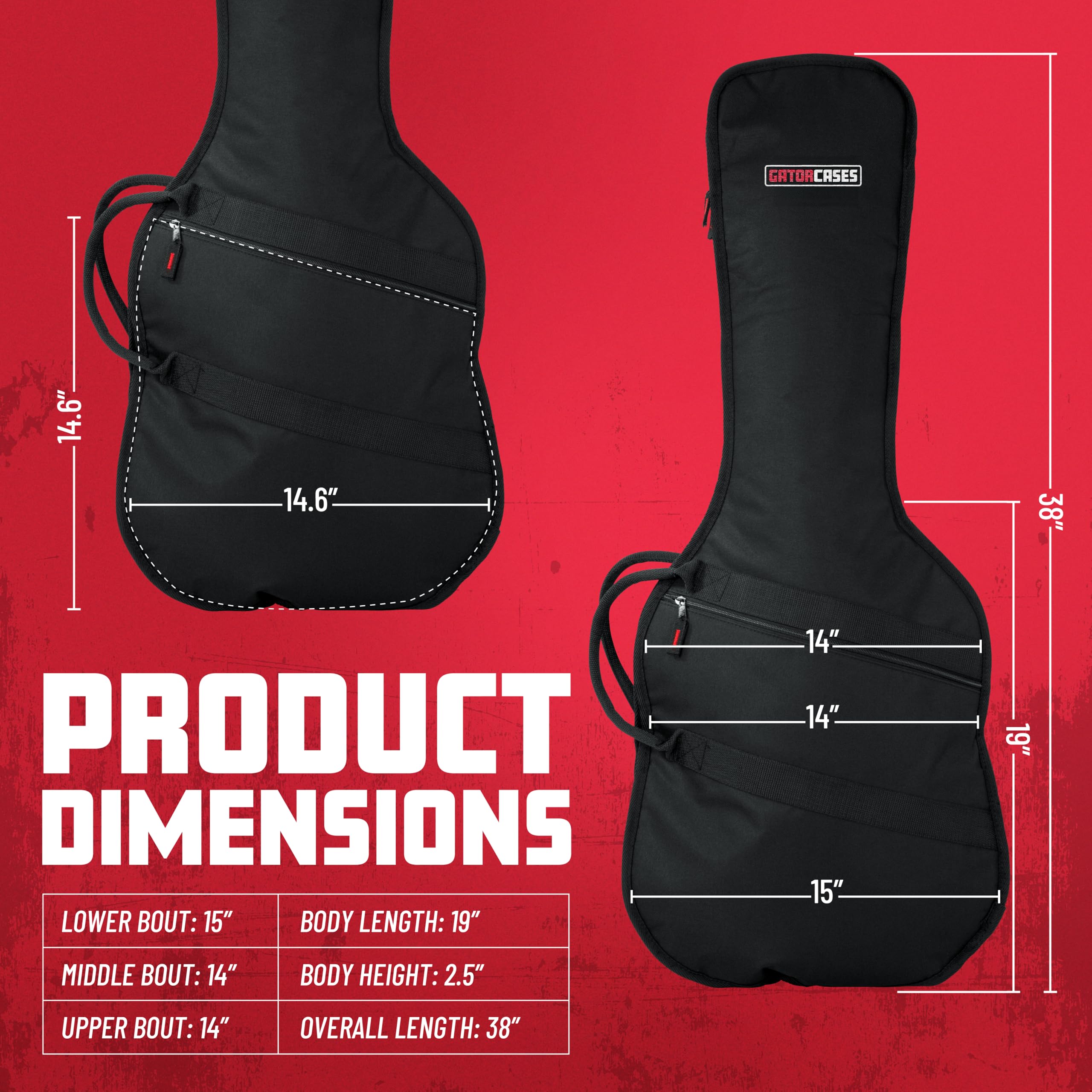 Gator Guitar GBE-MINI-ELEC Gigbag Mini E-Gitarre schwarz