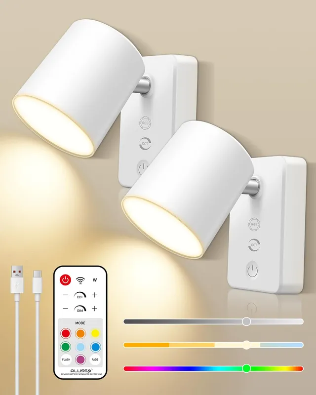 Alusso UB01 Wandleuchte Akku LED Außenleuchte weiß