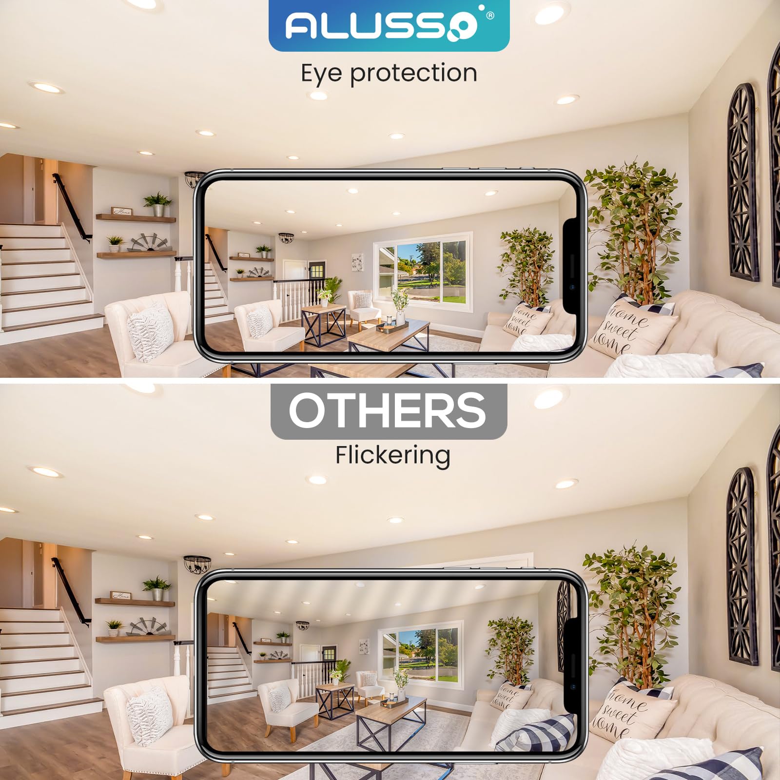 Alusso Bulb GU10 LED 5W Leuchtmittel Warmweiß 4er