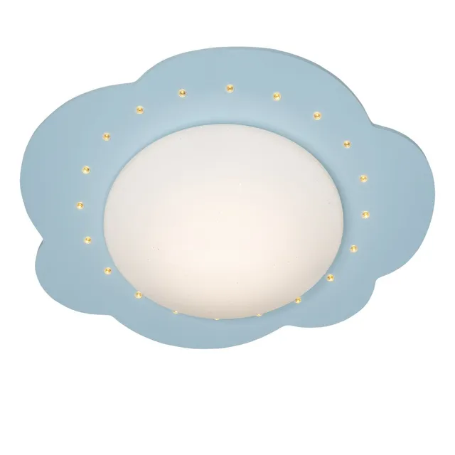 Elobra Wolke-S LED Deckenleuchte hellblau 48 cm