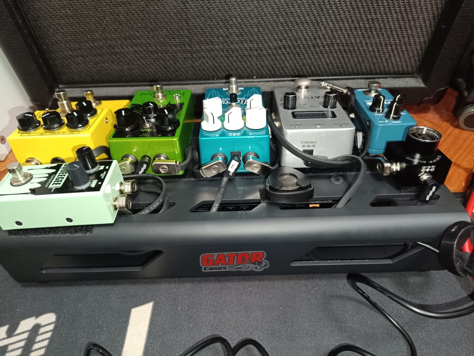 Gator Pedalboard Extra Large Alu Orange 81,3 cm mit Tasche