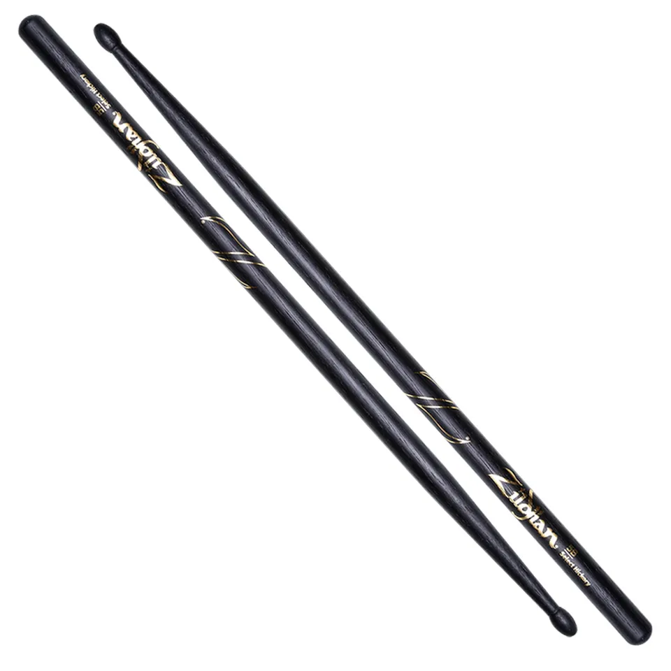 Zildjian 5B Black Drumsticks Hickory Paar