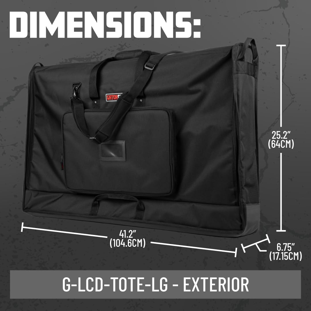 Gator G-LCD-TOTE-LG Monitor Tasche 40-45 Zoll Nylon gepolstert