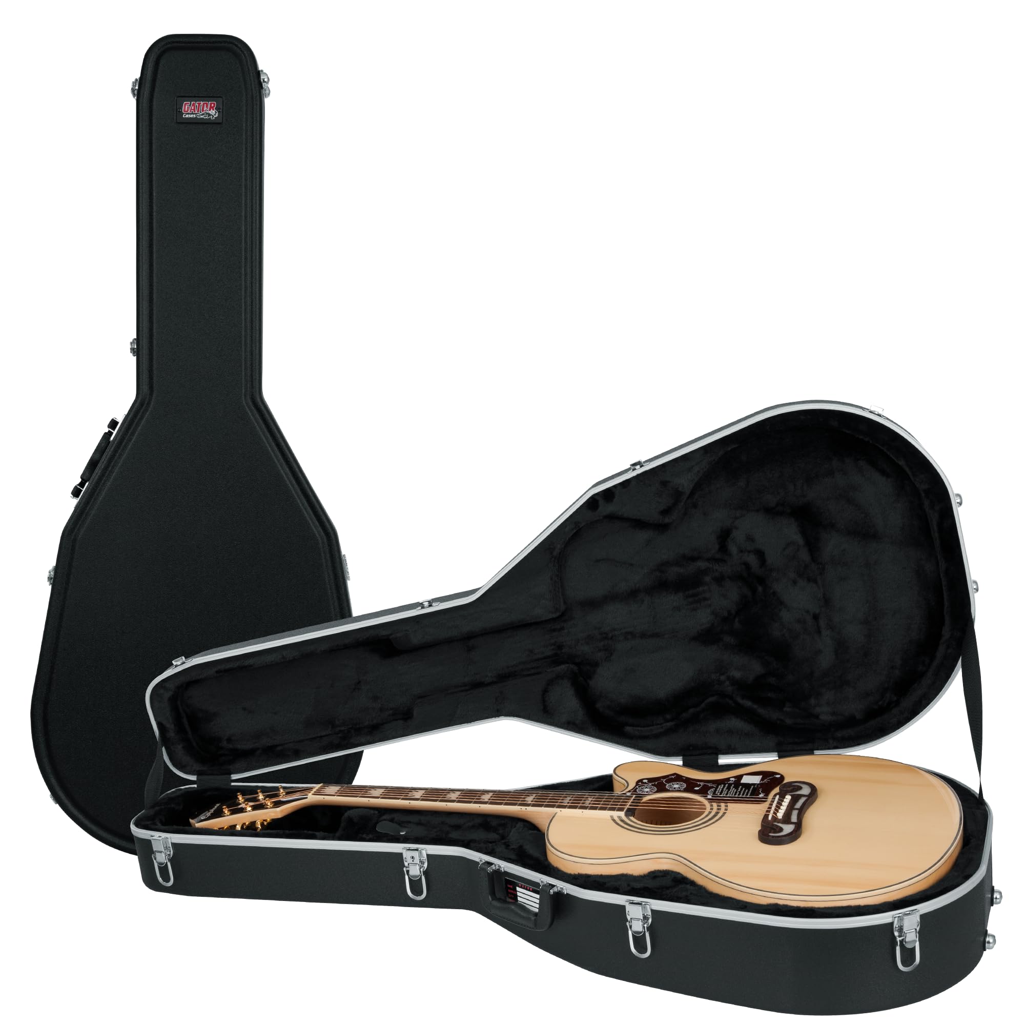 Gator GC-Jumbo Gitarrenkoffer Jumbo Akustik ABS schwarz