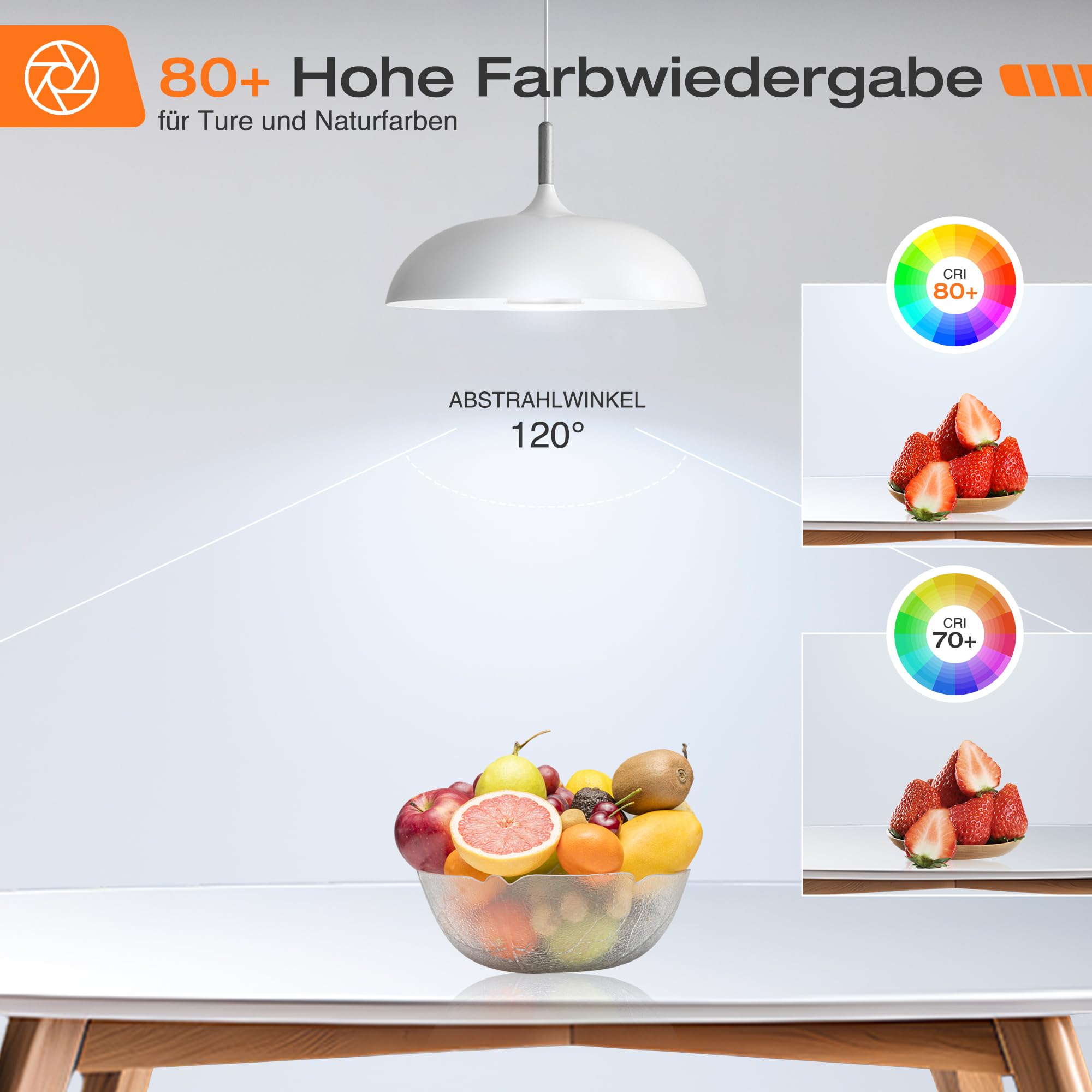 Alusso Bulb GU10 LED Lampe 7W kaltweiss 6000K 10 Stück