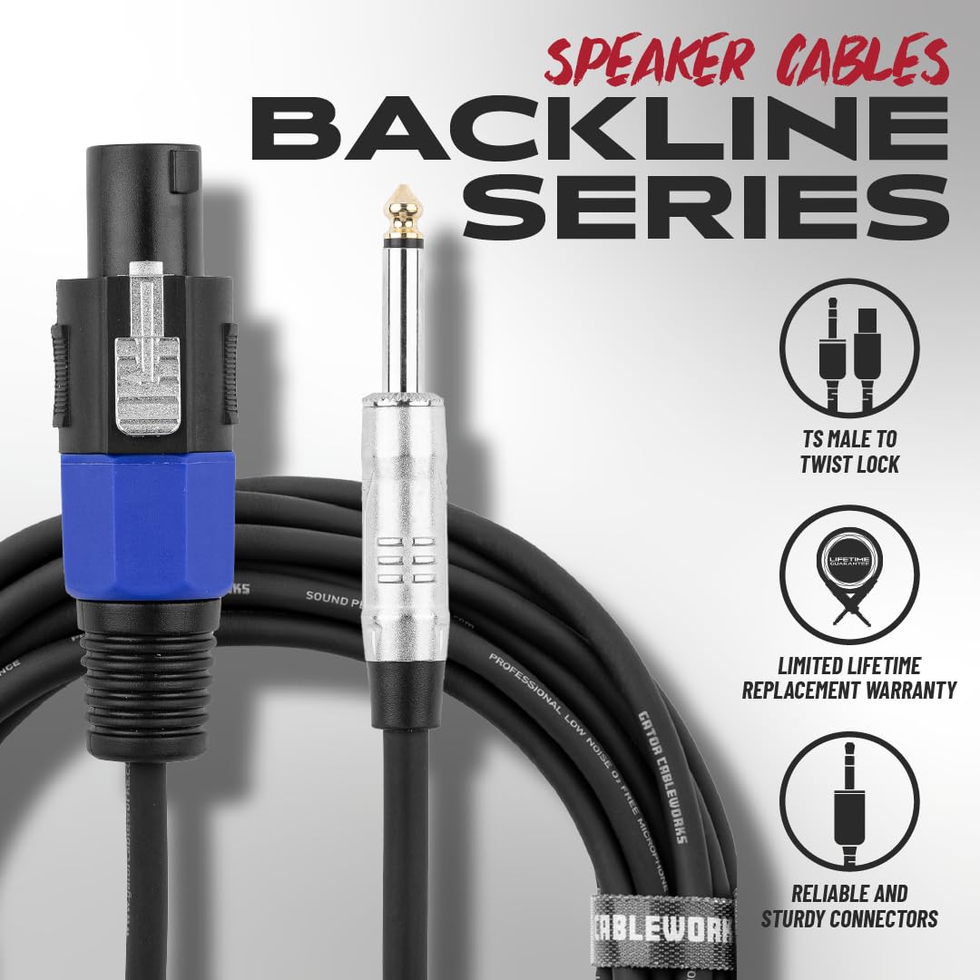 Gator Cables GCWB-SPK-10-1TL Audiokabel 3 m Twist Lock